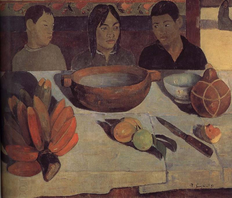 Paul Gauguin Meal oil painting picture